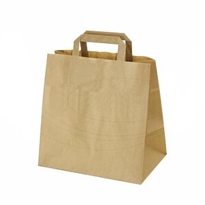 Papierová taška, hnedá, 32x21x33cm