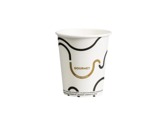 Gourmet papierové poháre, biele, 240 ml