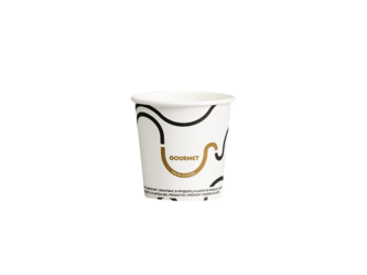 Gourmet papierové poháre, biele, 120 ml
