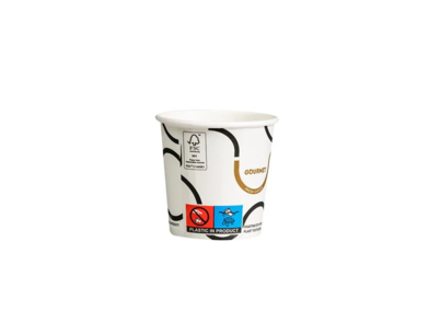 Gourmet papierové poháre, biele, 120 ml