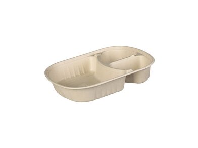 Vanička na jedlo z cukrovej trstiny, 3D, 1100 ml