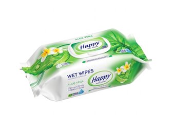 Happy vlhčené utierky Aloe Vera
