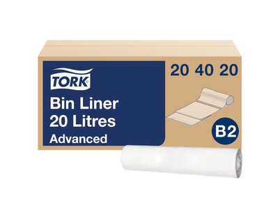 Tork vrecia do odpadkového koša 20 L, biele B2