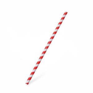 Slamky papierové JUMBO, červená, 25cm
