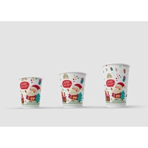 Papierový pohár - Vianoce, 250ml