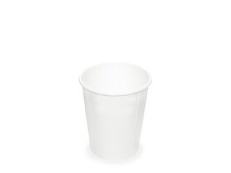 Papierové poháre bez potlače, biele, 280ml