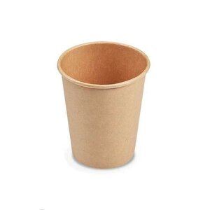 Papierový pohár bez potlače, hnedý, 330ml